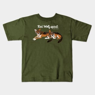 Canis rufus the Wolf Spirit #1 Kids T-Shirt